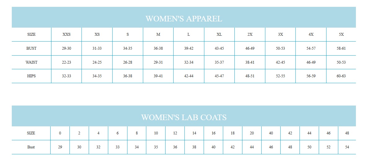 Womens Sizing Chart